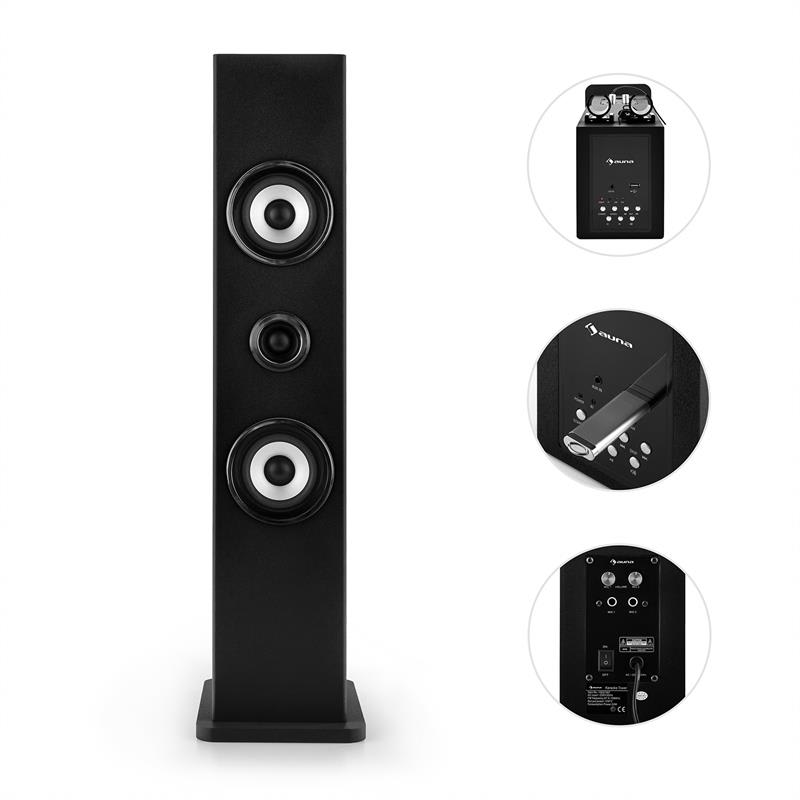 Auna Karaboom, bluetooth reproduktor, čierny