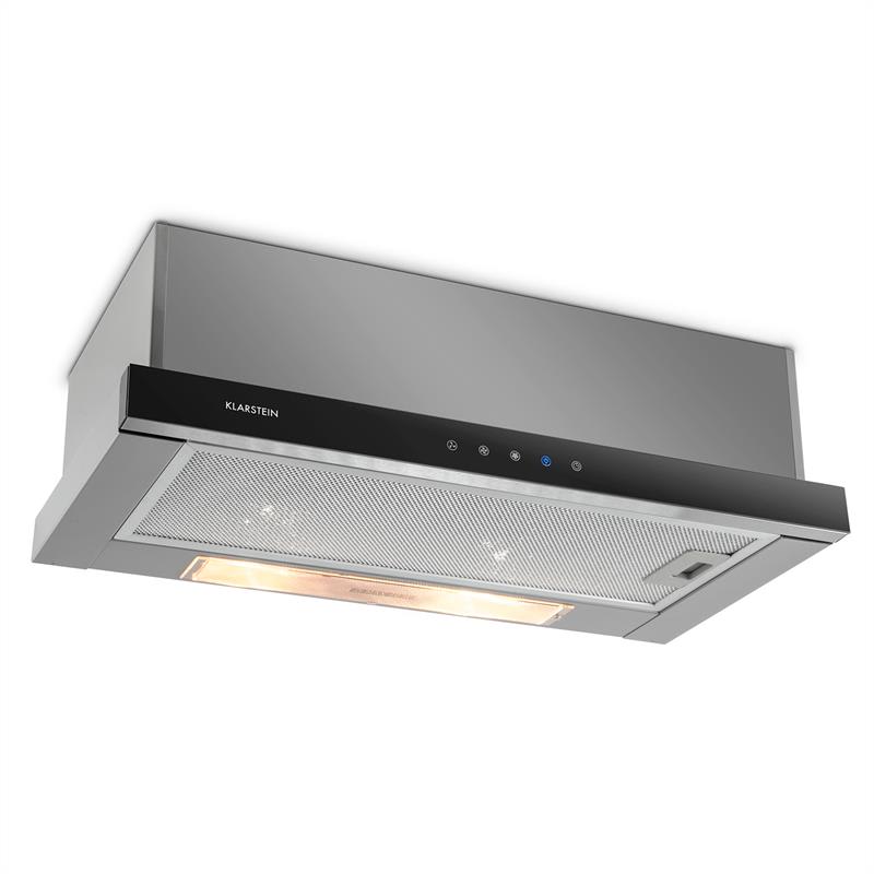 Klarstein Elitessa, 60 cm, komínový odsávač pár, odsávanie, cirkulácia, 330m³/h