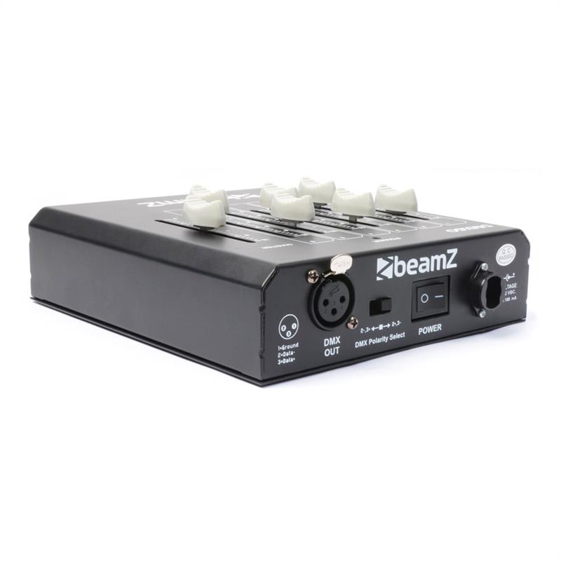 Beamz DMX60, 6-kanálový DMX ovládač svetelných efektov, XLR – Obrázok 2