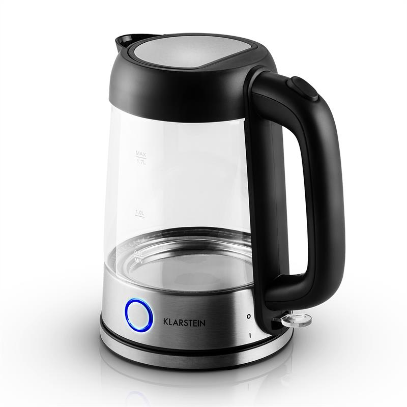 Klarstein Tiefblau, 1,7 l, 2200 W, rýchlovarná kanvica, modré LED osvetlenie – Obrázok 2
