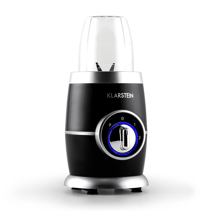 Klarstein Juicinho Nero, 220 W, stolný mixér, príprava smoothie, 8-dielny set – Obrázok 2
