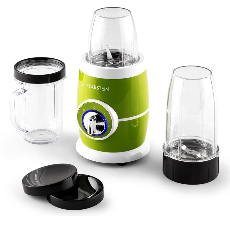 Klarstein Juicinho Verde, 220 W, stolný mixér, príprava smoothie, 8-dielny set – Obrázok 5