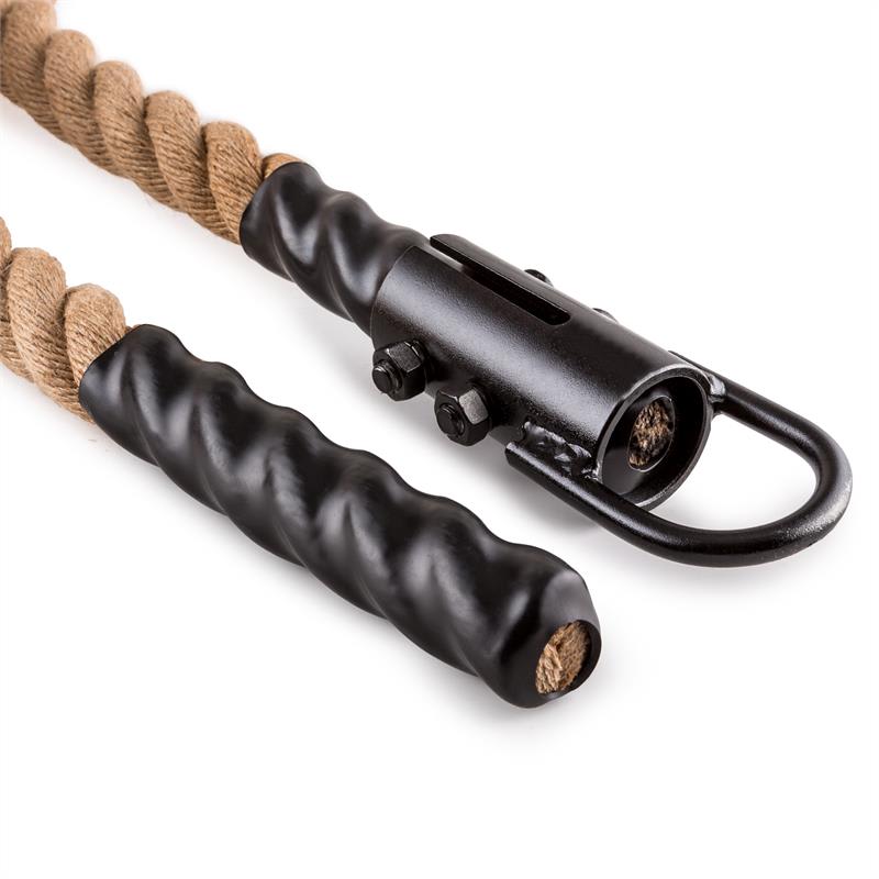 Capital Sports Klarfit Power Rope, 9m/3,8cm, kyvadlové lano s hákmi, stropné pripevnenie – Obrázok 2