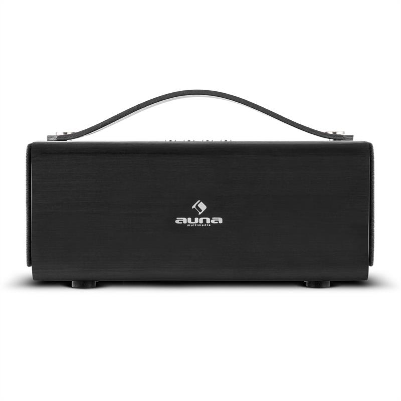 Auna Sound Steel, bluetooth reproduktor, z čierneho brúseného hliníka – Obrázok 3