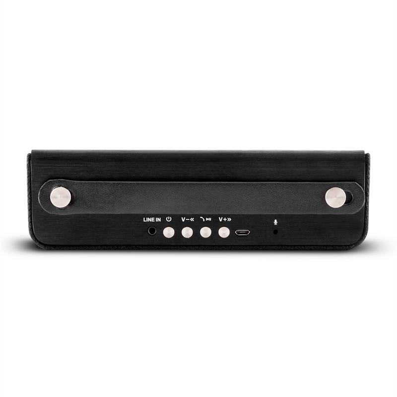 Auna Sound Steel, bluetooth reproduktor, z čierneho brúseného hliníka – Obrázok 4