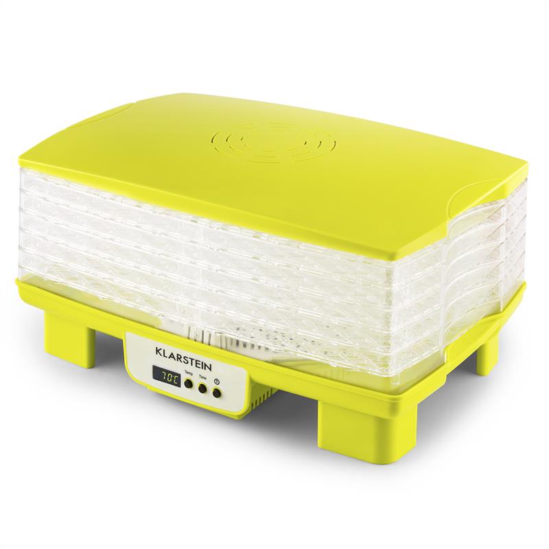 Klarstein Bananarama, sušička ovocia, 550 W, 6 poschodí, zelená – Obrázok 5