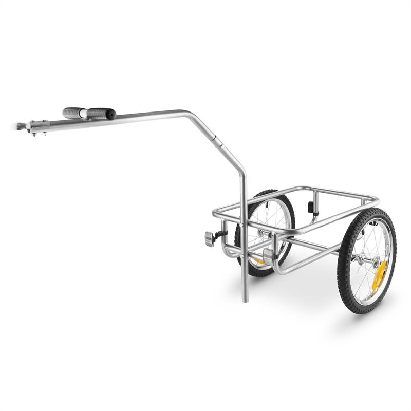 DURAMAXX BigBig Box, príves na bicykel, ručný vozík, vysoké oje, 40 l, 40 kg, sivý – Obrázok 4