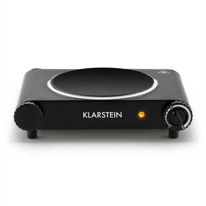 Klarstein Captain Cook, čierna, 1200W, osobitná varná platňa z ušľachtilej ocele – Obrázok 2