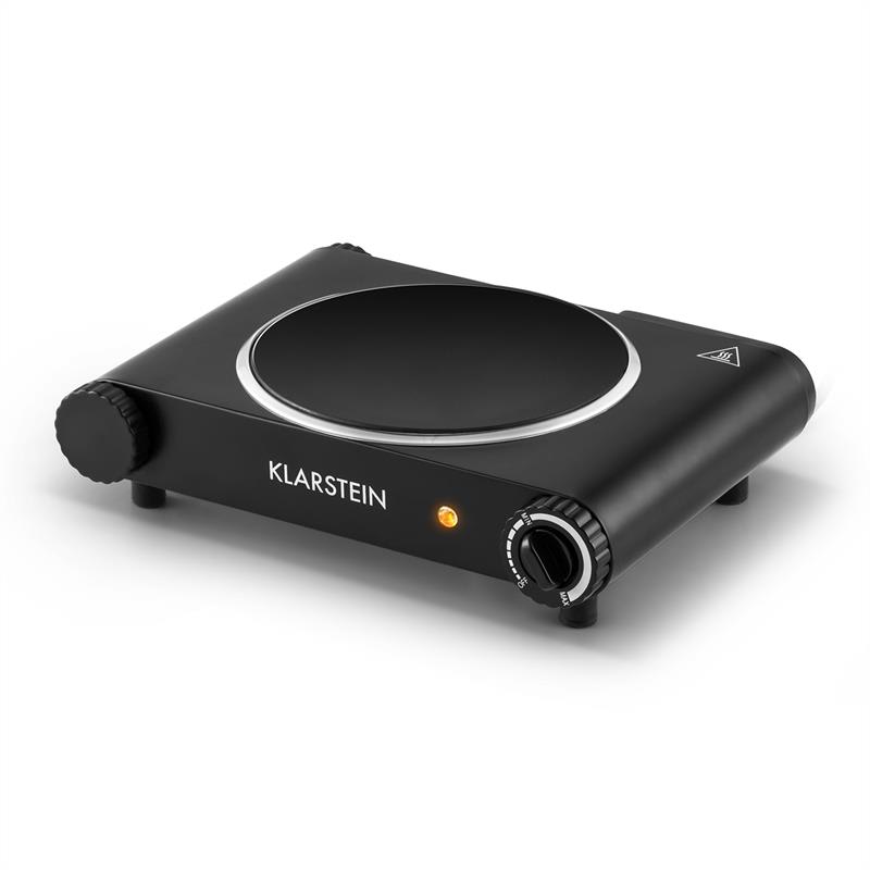 Klarstein Captain Cook, čierna, 1200W, osobitná varná platňa z ušľachtilej ocele – Obrázok 4
