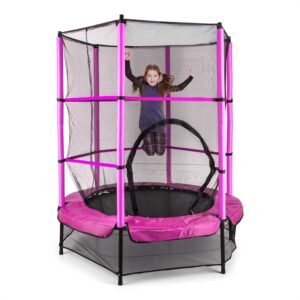 KLARFIT Rocketkid, trampolína, Ø140cm, bezpečnostná sieť, bungee pruženie, od 3 rokov