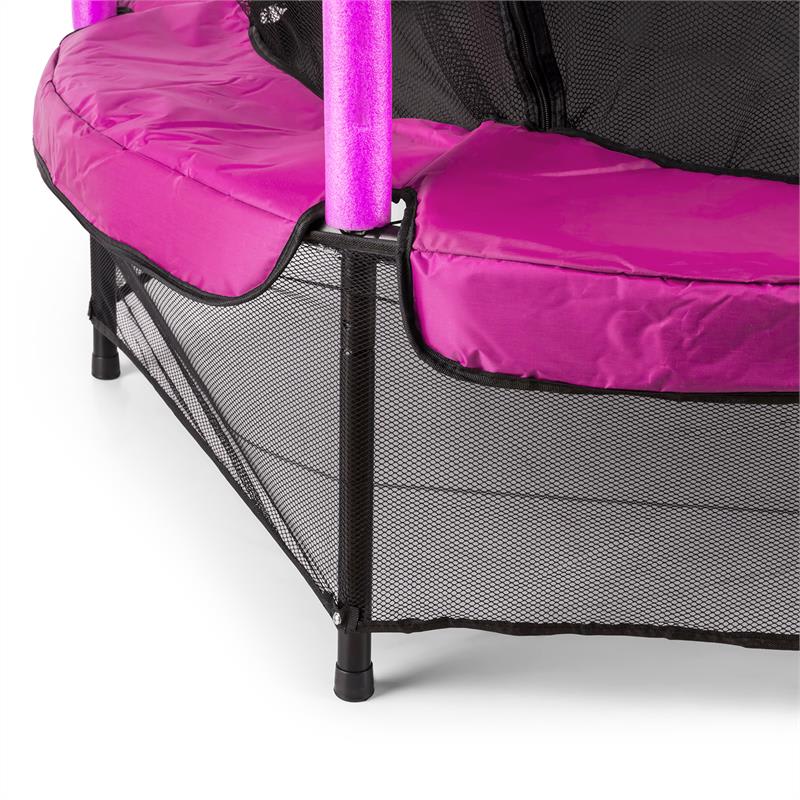 KLARFIT Rocketkid, trampolína, Ø140cm, bezpečnostná sieť, bungee pruženie, od 3 rokov – Obrázok 2