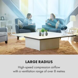 Klarstein Touchstream, stojanový ventilátor, 35 W, biely