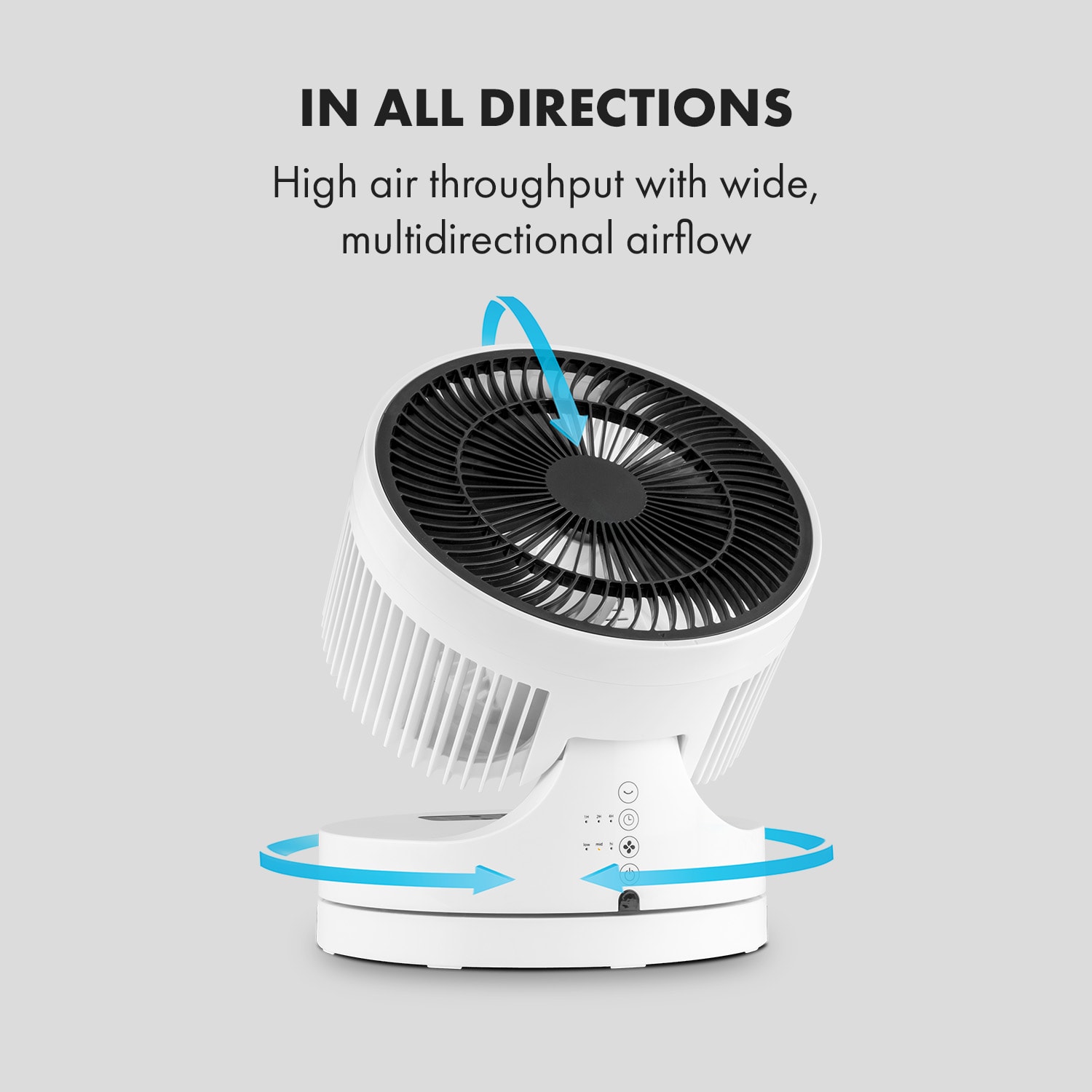 Klarstein Touchstream, stojanový ventilátor, 35 W, biely – Obrázok 2