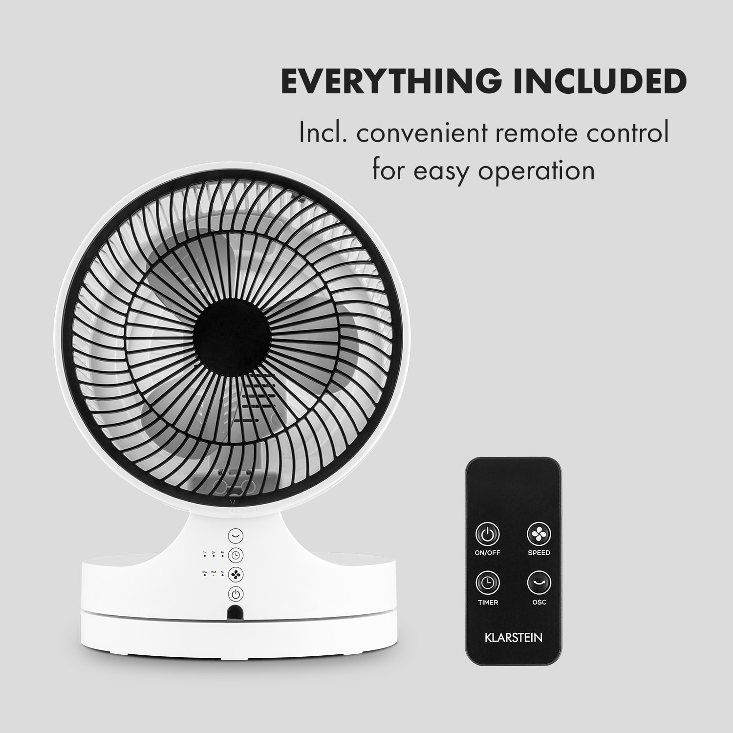 Klarstein Touchstream, stojanový ventilátor, 35 W, biely – Obrázok 4