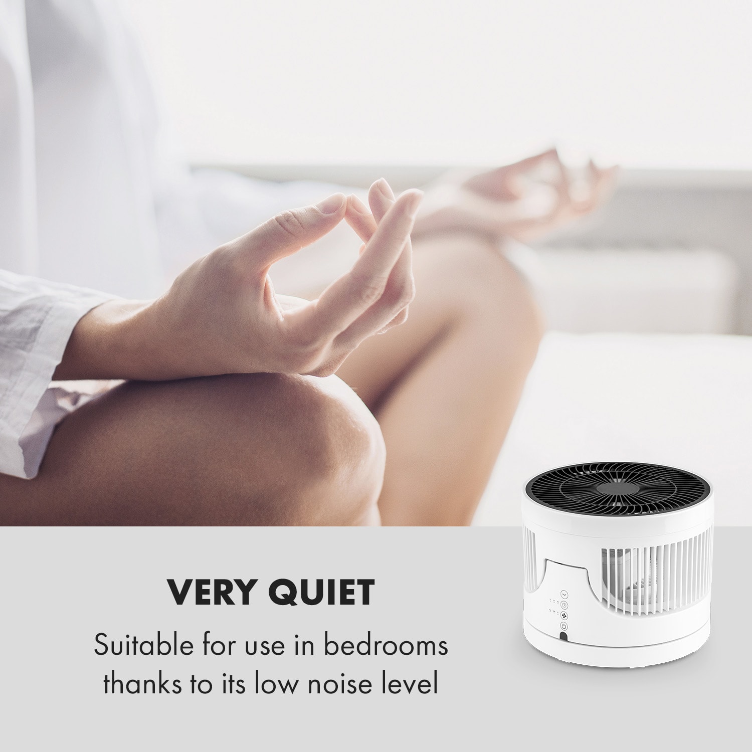 Klarstein Touchstream, stojanový ventilátor, 35 W, biely – Obrázok 5
