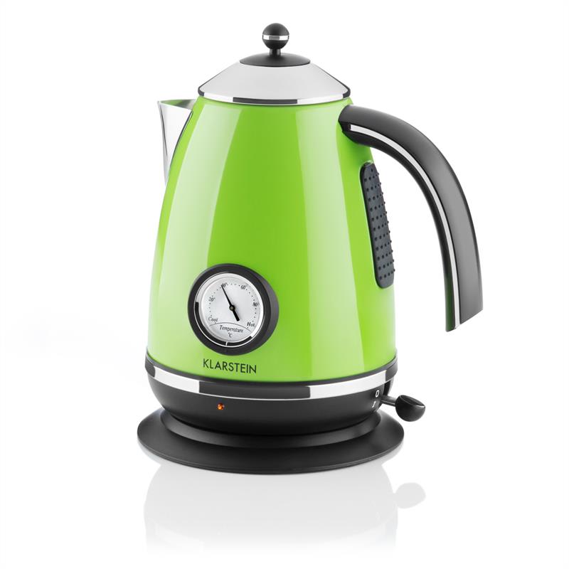Klarstein TK7-AquavitachaletG, 2200W, zelená rýchlovarná kanvica z ušľachtilej ocele