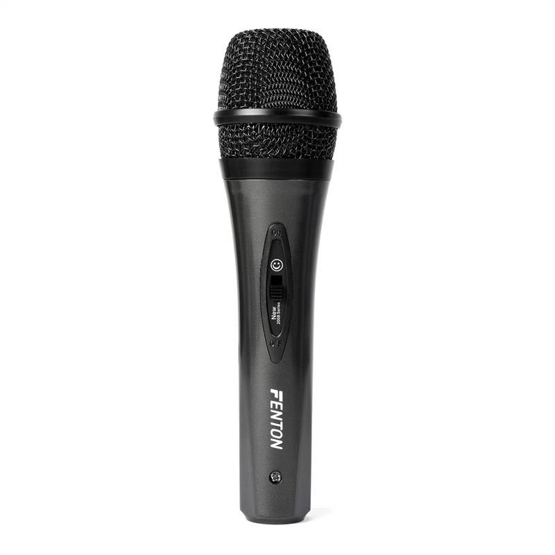 Fenton / Skytec, čierny dynamický mikrofón, vrátane 4m kábla