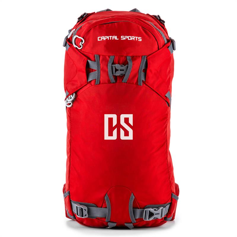 Capital Sports CS 30, 30l, ruksak na šport a voľný čas, nylón odpudzujúci vodu, červený