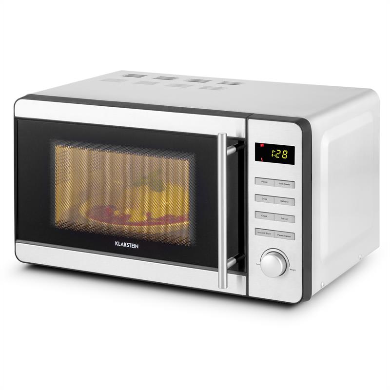 Klarstein Stella Prima, 1800W / 20l, mikrovlnná rúra z nerezovej ocele na grilovanie, varenie, rozmrazovanie – Obrázok 4