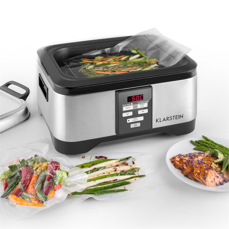 Klarstein Tastemaker Sous-vide Garer, 550 W, 6 l, elektrický hrniec, strieborný – Obrázok 2