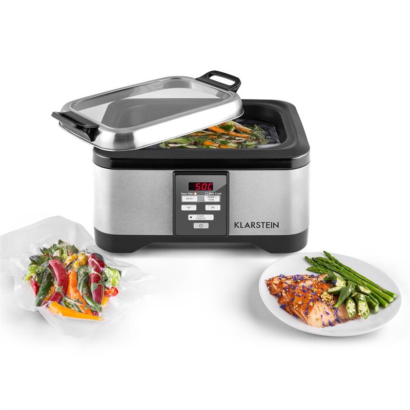 Klarstein Tastemaker Sous-vide Garer, 550 W, 6 l, elektrický hrniec, strieborný – Obrázok 4