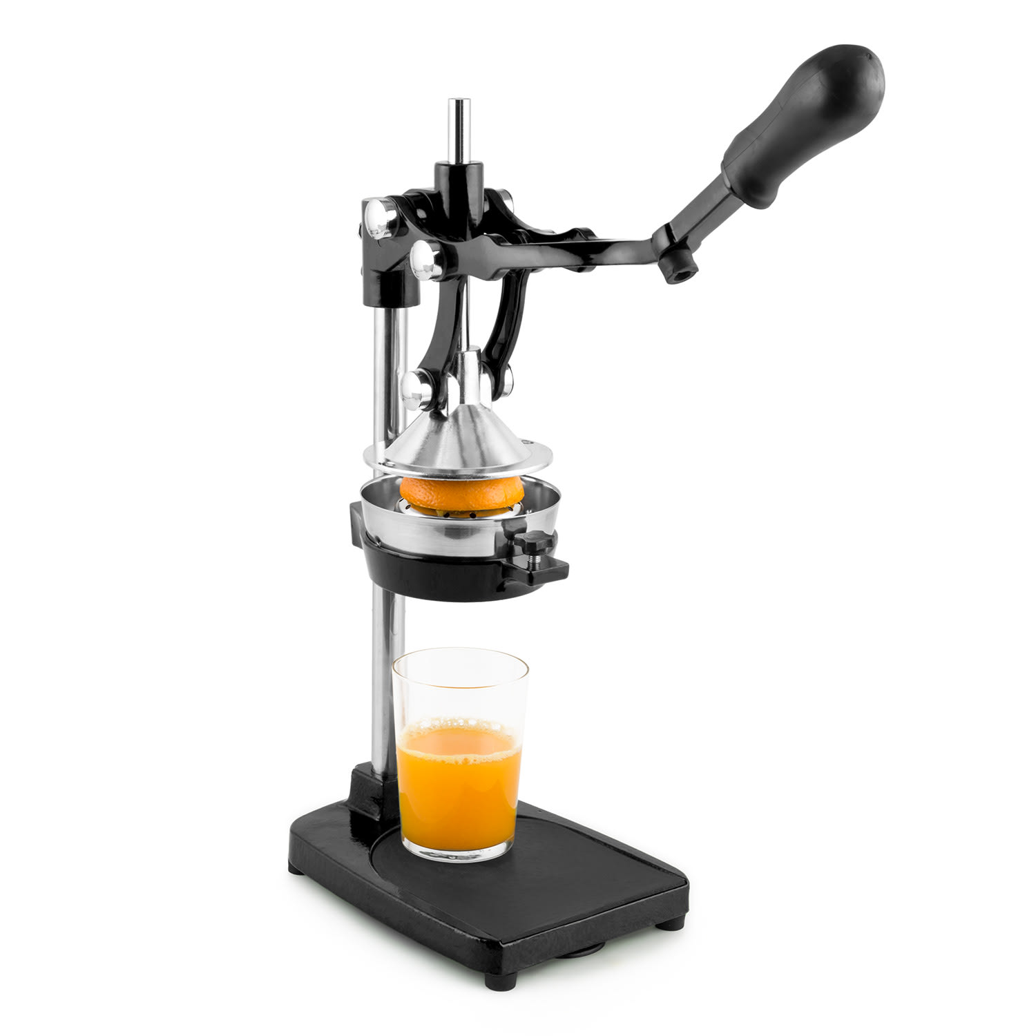 Klarstein TriJuicer, čierny, pákový lis na odštavovanie, krájač hranolčekov, krájač jablka – Obrázok 2