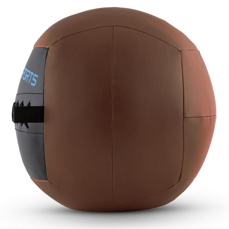 Capital Sports Wallba 14, 14kg, hnedá, Wall Ball (medicinbal) z umelej kože – Obrázok 2