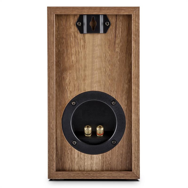 Auna Linie 501 BS-WN, 100W, dvojica regálových pasívnych reproduktorov, orech – Obrázok 3