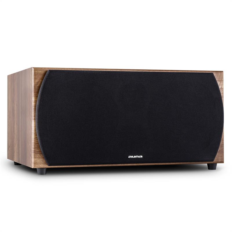 Auna línia 501 SW WN, 500 W, aktívny subwoofer, vlašský orech