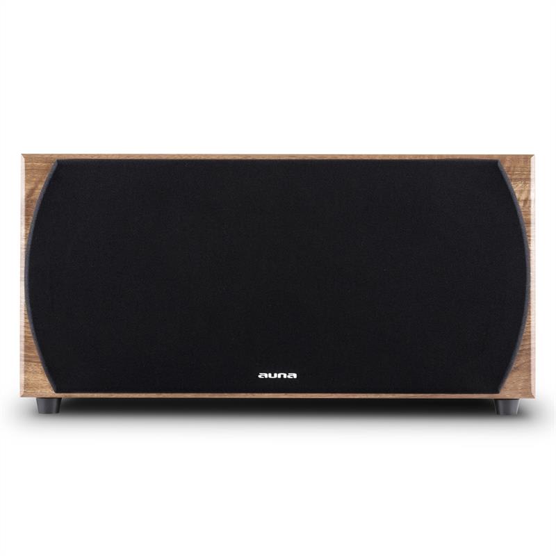 Auna línia 501 SW WN, 500 W, aktívny subwoofer, vlašský orech – Obrázok 2