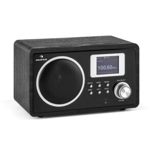 Auna IR-150, internetové rádio, FM, DLNA, WLAN, retro, diaľkové ovládanie, drevená skriňa