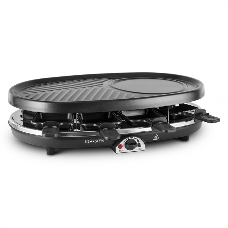 Klarstein All-U-Can-Grill, raclette gril 4 v 1, 1500 W, kamenná platňa, pre 8 osôb – Obrázok 2