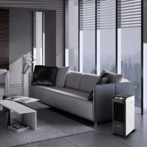Klarstein MCH-1 v2, ochladzovač vzduchu, klimatizačné zariadenie V2, ventilátor 3-in-1, mobilný, 65 W