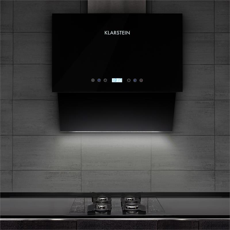 Klarstein Aurea VII, 195W, digestor, 550m³/h, Touch Glas – Obrázok 2
