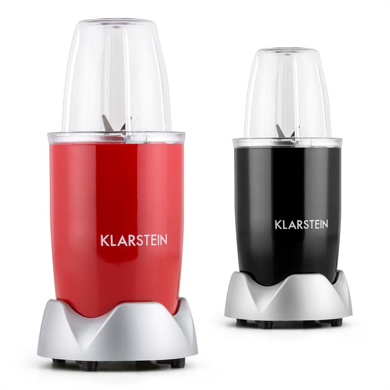 Klarstein NutriRocket, 700W, červený, multifunkčný mixér/smoothiemaker, desaťdielny