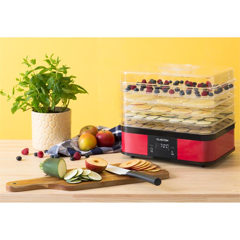 Klarstein Valle di Frutta, 250 W, sušička, nerez, dehydrátor, 5 poschodí