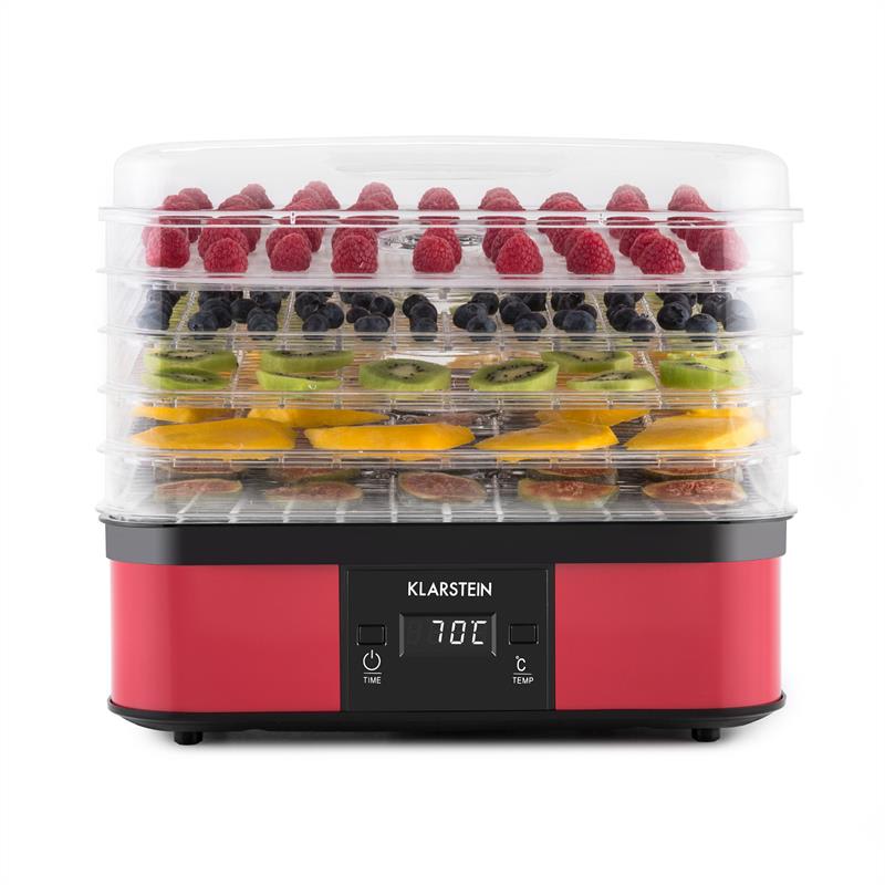 Klarstein Valle di Frutta, 250 W, sušička, nerez, dehydrátor, 5 poschodí – Obrázok 2