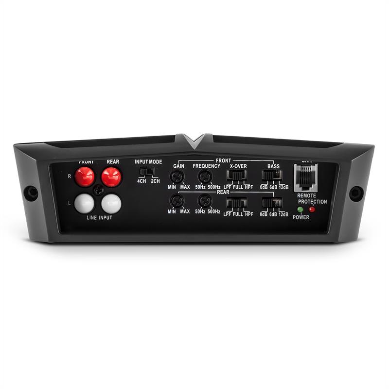 Auna AMP490BK, 360 W, 4-kanálový auto zosilňovač, trieda A/B, zosilňovač, diaľkové ovládanie – Obrázok 3