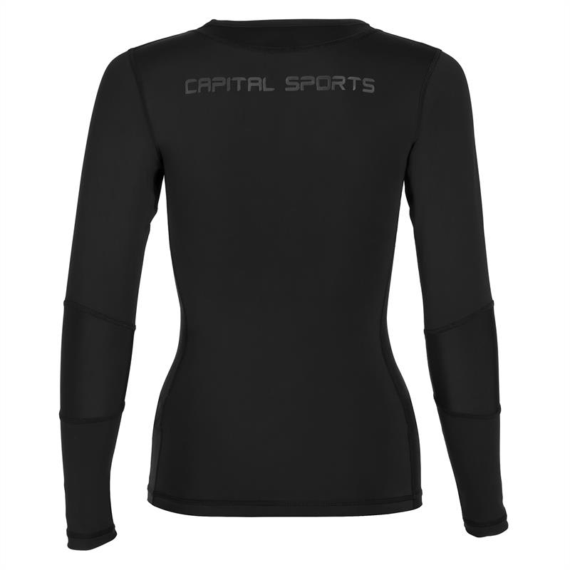 Capital Sports Beforce, L, čierne, kompresné tričko, tréningové tričko, dámske – Obrázok 3