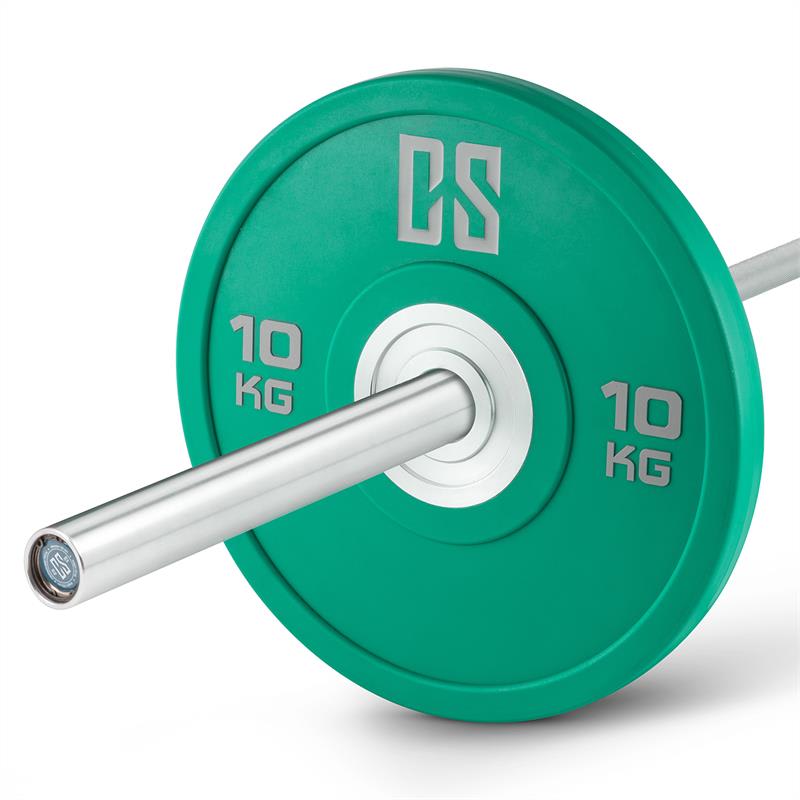 Capital Sports Performan Urethane Plates, Polyuretán, 10 kg, 50,4 mm, zelené, pár kotúčových závaží – Obrázok 3