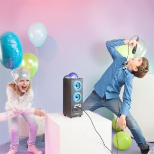Auna DiscoStar Blue, prenosný 2.1 bluetooth reproduktor, USB, akumulátor, LED, mikrofón
