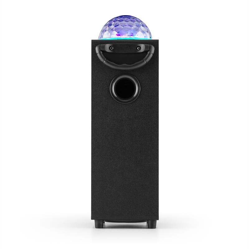 Auna DiscoStar Blue, prenosný 2.1 bluetooth reproduktor, USB, akumulátor, LED, mikrofón – Obrázok 4