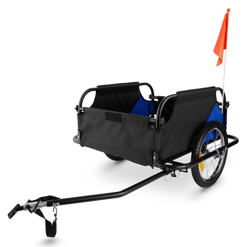 DURAMAXX Mountee, 130 l, 60 kg, príves na bicykel, nákladný vozík, oceľová tyč – Obrázok 5
