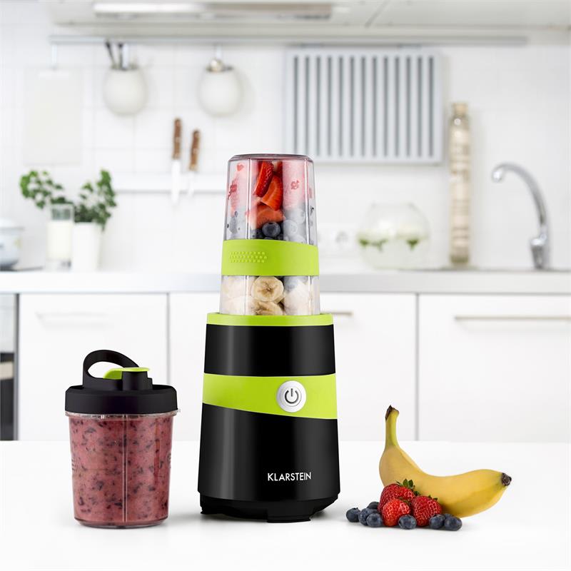 Klarstein Vitalic, čierny, 1000 W, stolný mixér, príprava smoothie, 2 nástavce čepelí – Obrázok 3