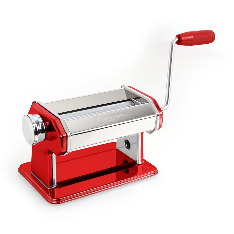 Klarstein Siena Rossa, červený, Pasta Maker, zariadenie na výrobu cestovín, 3 nadstavce – Obrázok 4