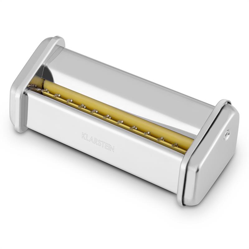 Klarstein Siena Pasta Maker, 12 mm, násada na prípravu slížov, príslušenstvo, nehrdzavejúca oceľ – Obrázok 3