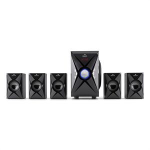 Auna X-Plus, max. 70W, čierna, 5.1-kanálový reproduktorový systém, USB, SD, AUX