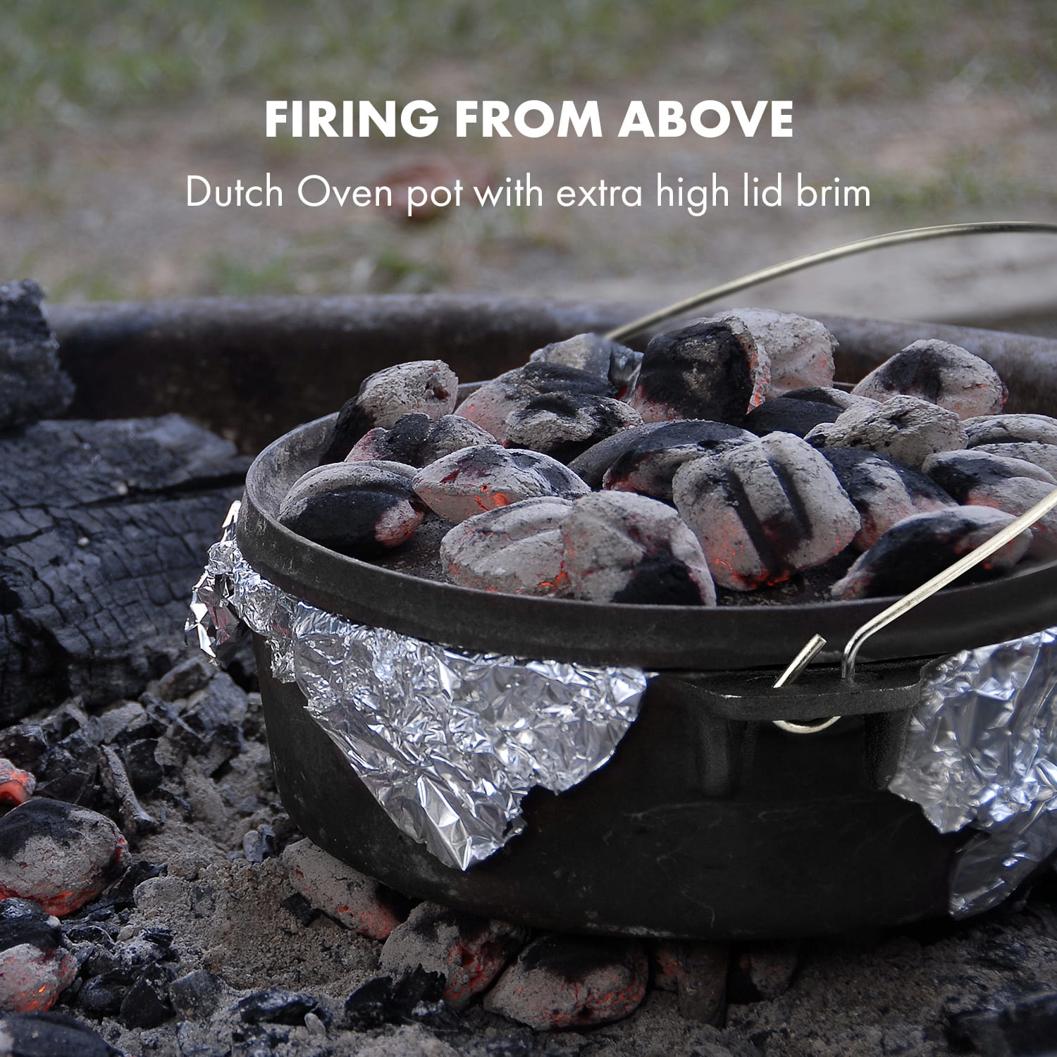 Klarstein Hotrod 60, liatinový hrniec, BBQ hrniec, 6 qt/5.7 l, liatina, čierny – Obrázok 4