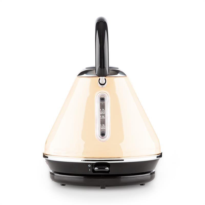 Klarstein Charlotte II, 1.7 l, 2200 W, varič vody, čajník, bezkáblový, krémový – Obrázok 2
