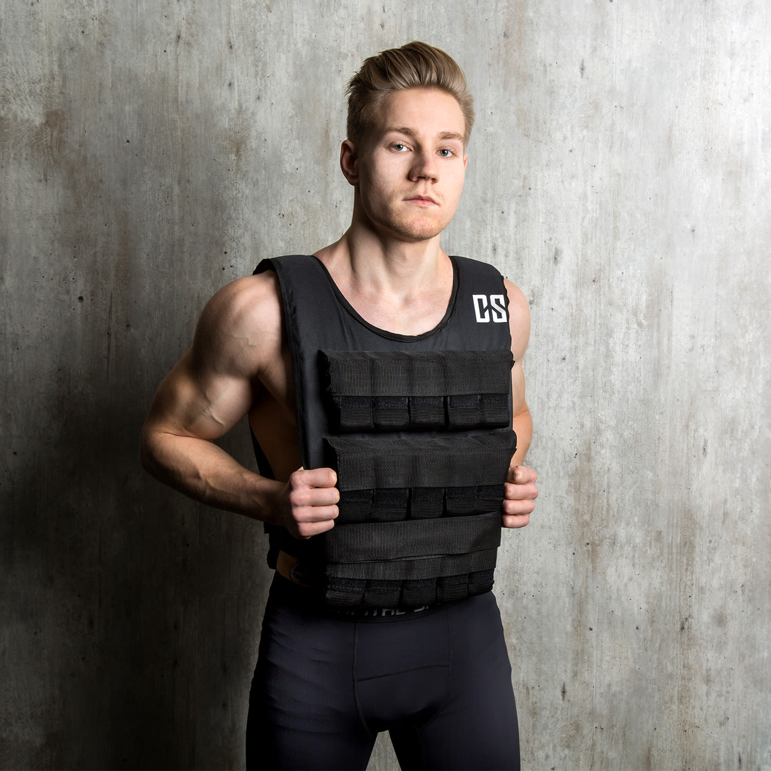 Capital Sports Monstervest, záťažová vesta, 20 kg, kovové závažia, čierna